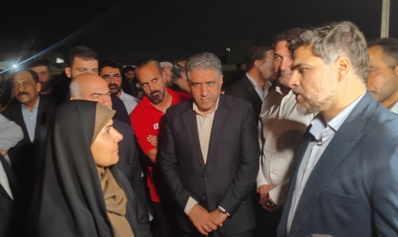 بازدید وزیر راه و شهرسازی از طرح راهبردی مسیر پدافندی در کوت‌عبدالله